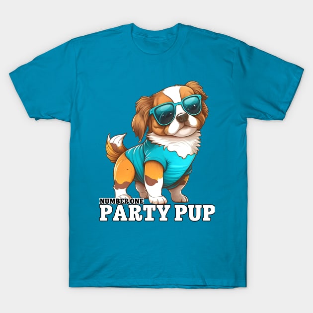 Number 1 Party Pup T-Shirt by Mattk270